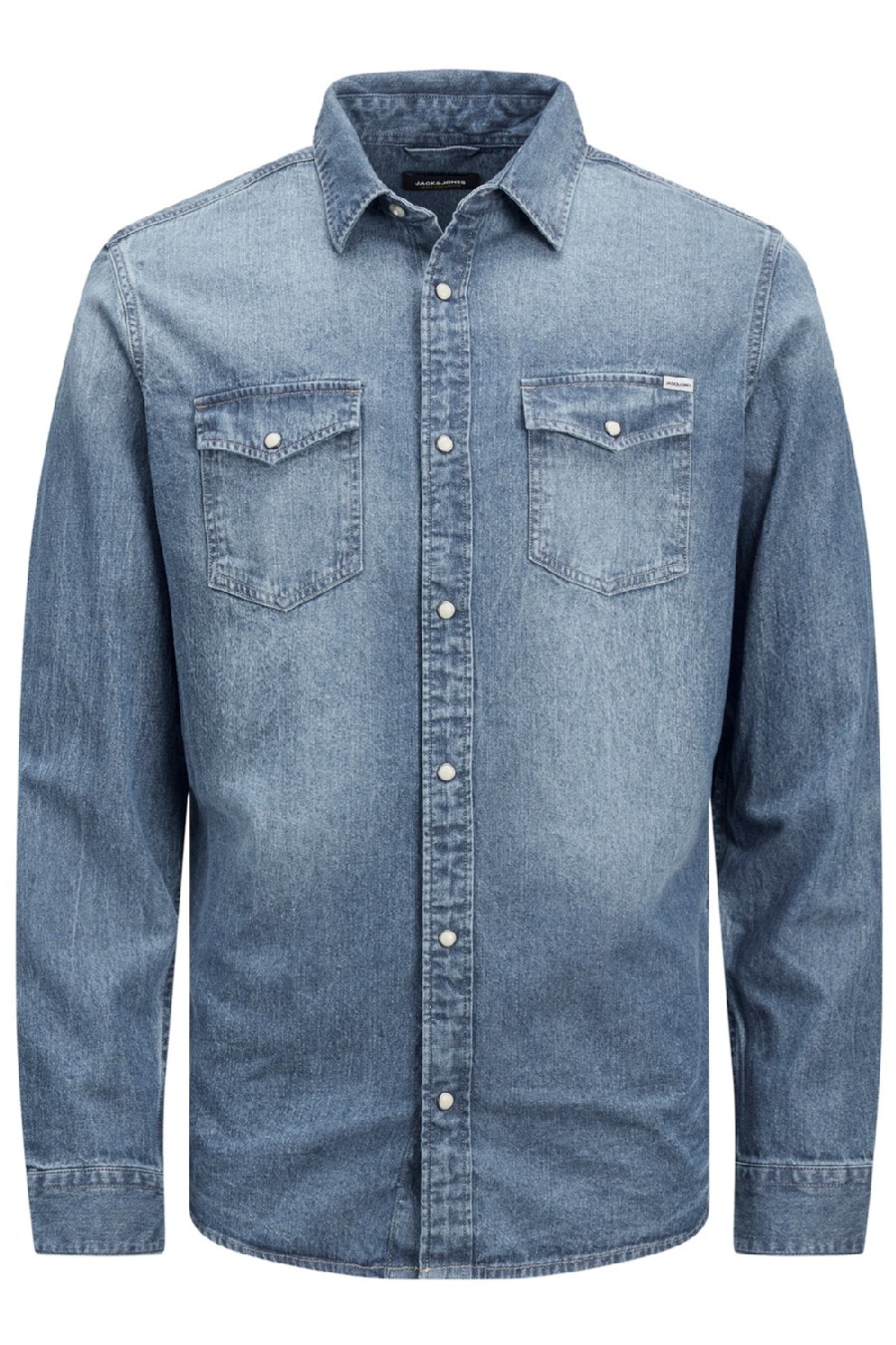 Džinsa krekls JACK & JONES 12138115-Medium-Blue