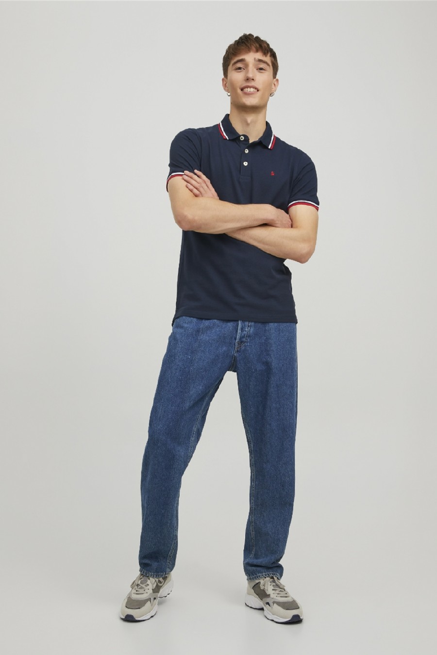 Polo krekls JACK & JONES 12136668-Navy