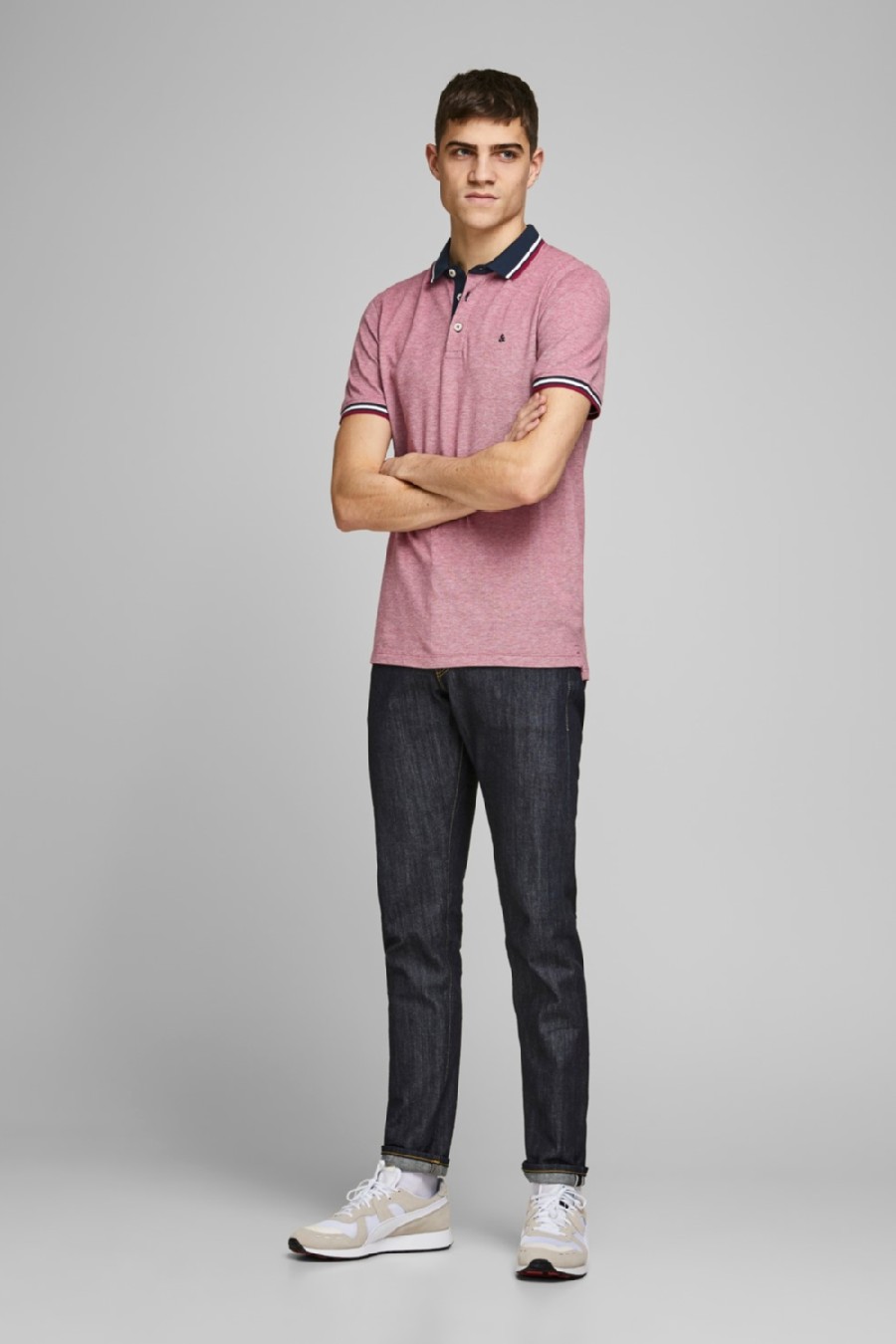 Polo krekls JACK & JONES 12136668-Rio-Red