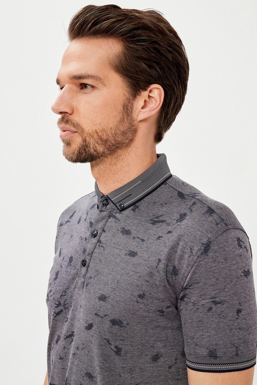 Polo krekls MCL 39076-LACIVERT-GRI