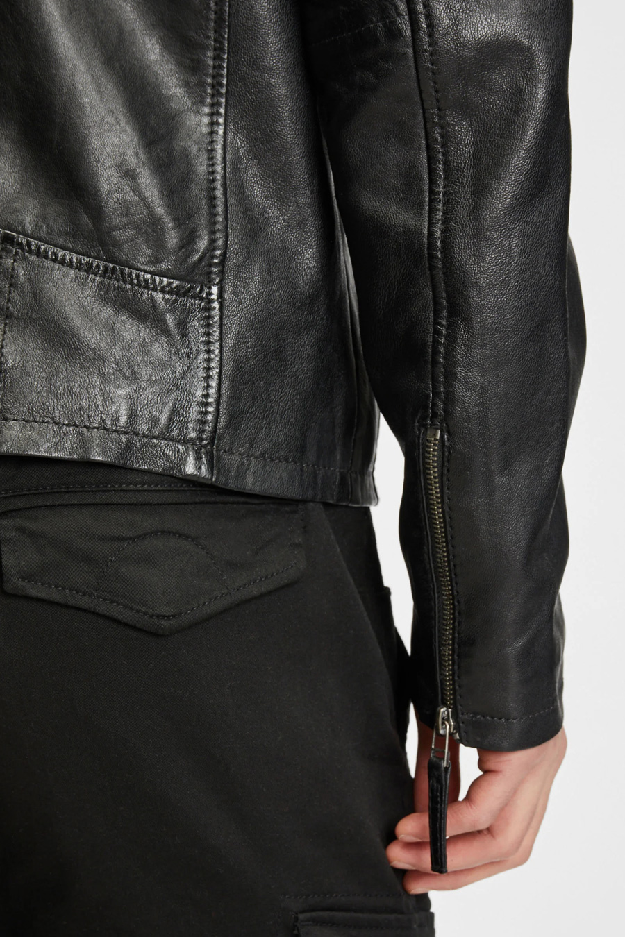 Ādas jaka GIPSY Coby-S16-LAKEV-BIO-BLACK