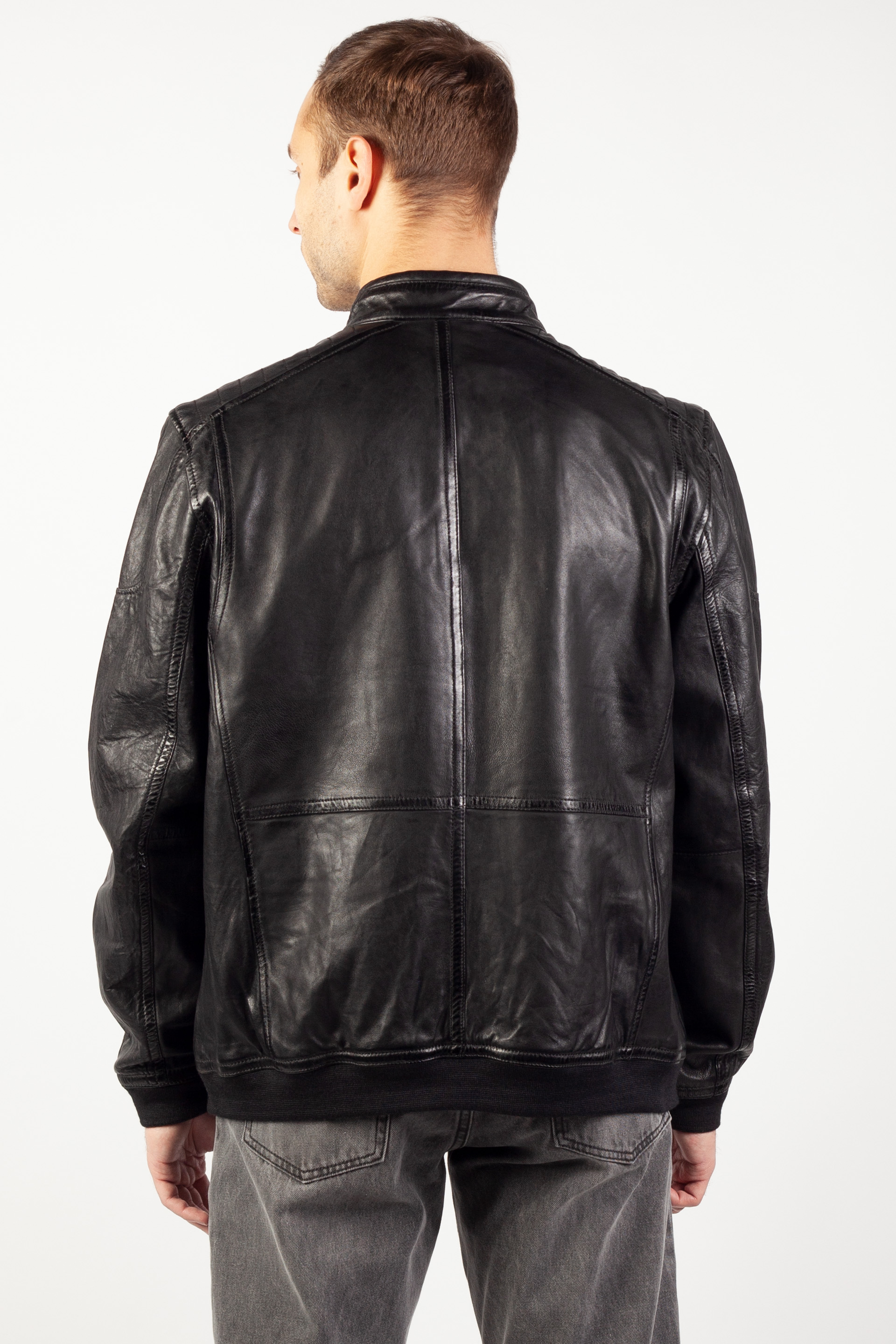 Ādas jaka GIPSY GMDewid-CF-LABUV-black