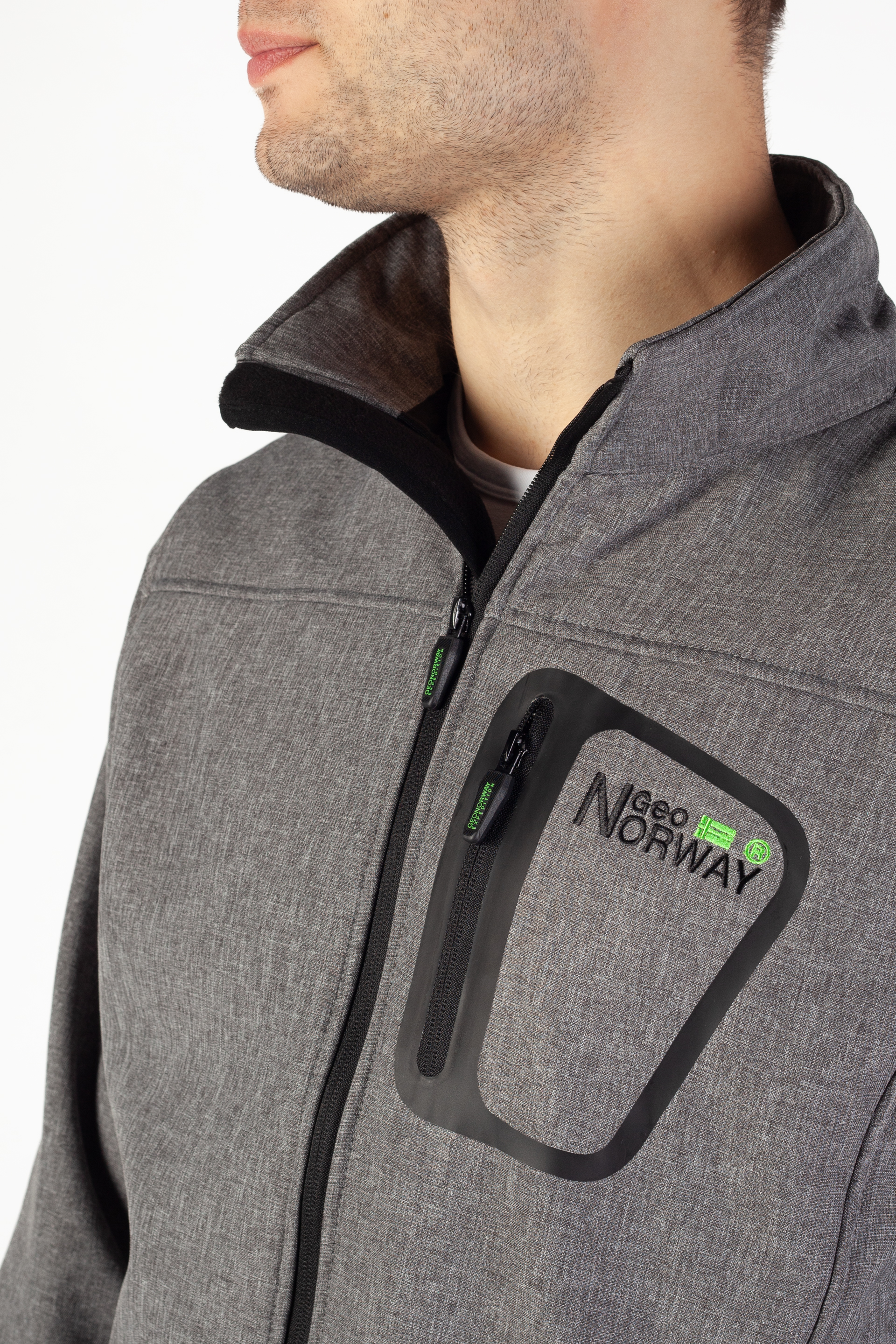 Jaka GEOGRAPHICAL NORWAY TEXSHELL-Light-Grey