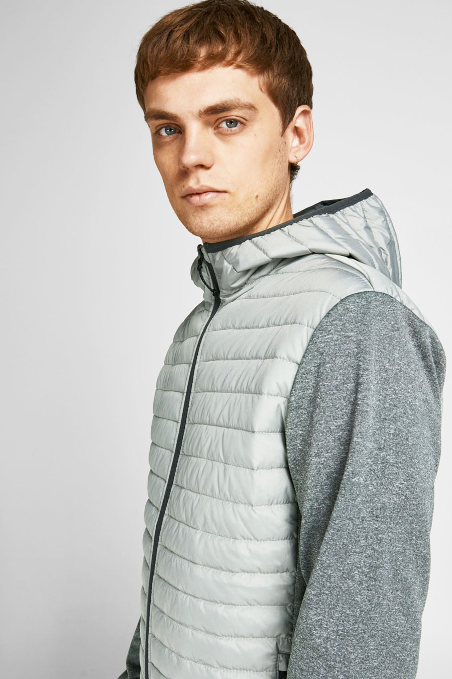 Vējjaka JACK & JONES 12182242-Ghost-Gray
