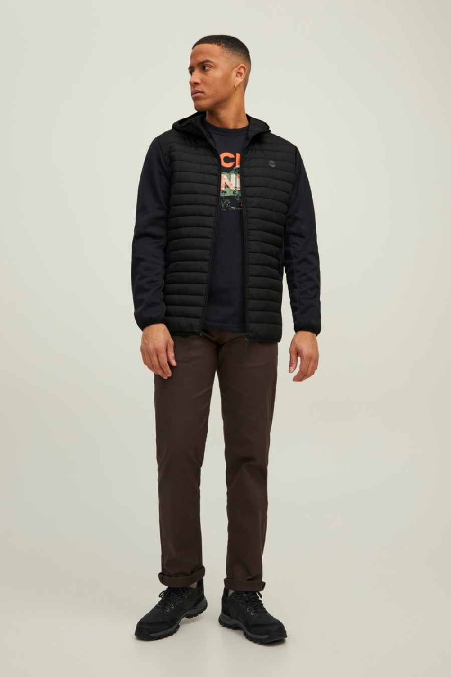 Vējjaka JACK & JONES 12182242-Black-SET-IN