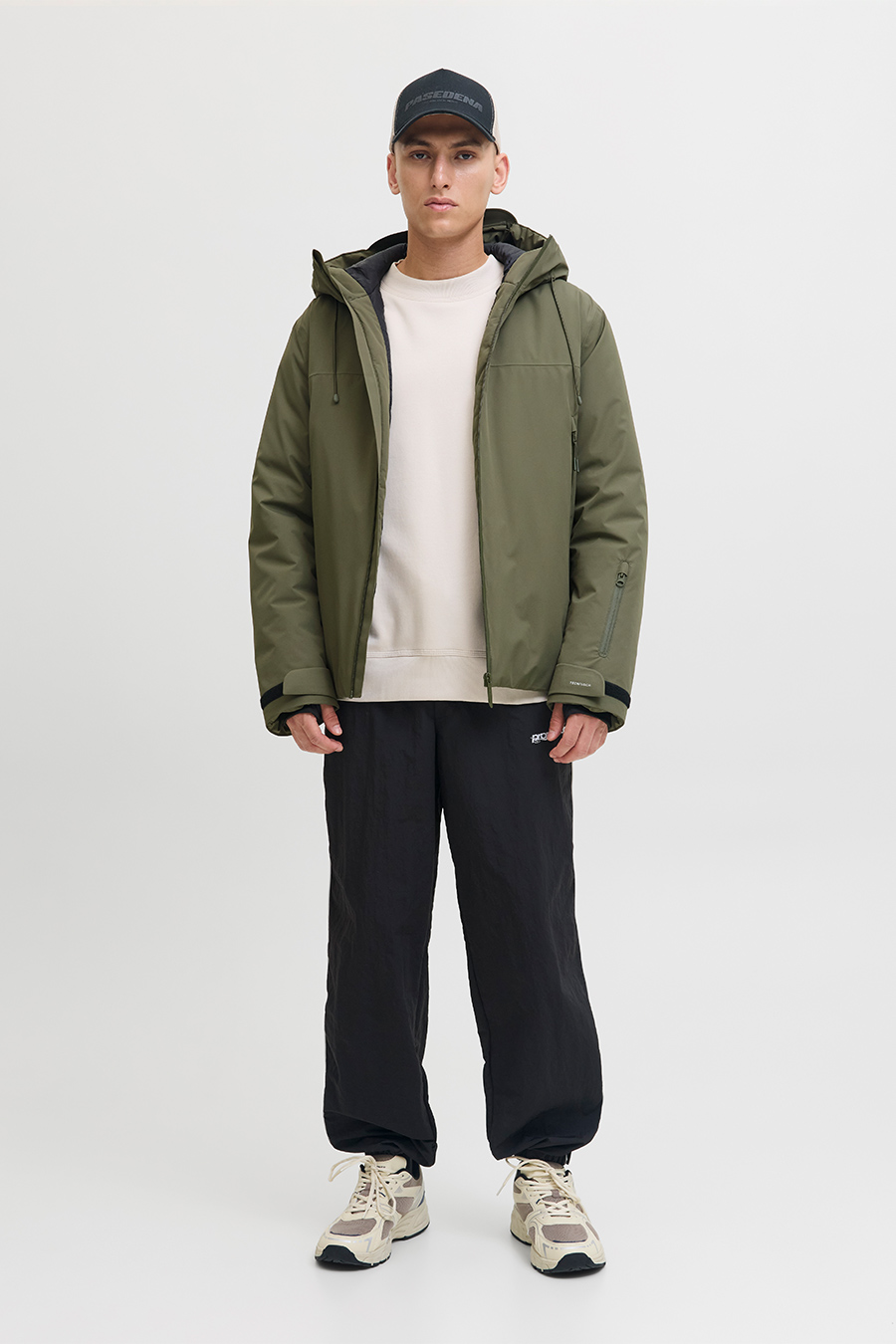 Ziemas jaka JACK & JONES 12283166-Grape-Leaf