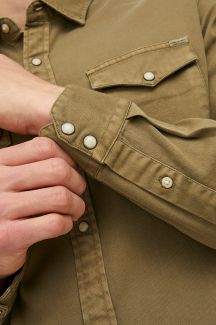 Džinsa krekls JACK & JONES 12138115-Forest-Night