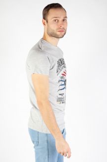 T-krekls LEGENDERS HELMET-GREY-MELANGE