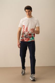 T-krekls XINT 502020-K-BEYAZ