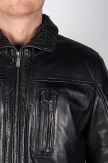 Ādas jaka DEERCRAFT 3701-0163-black