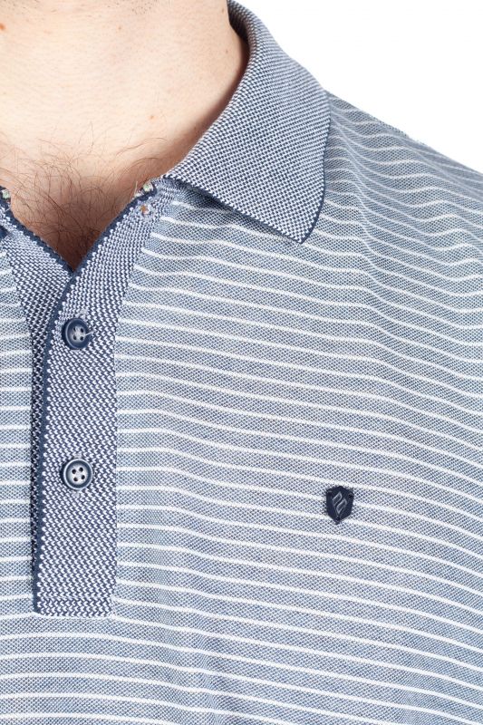 Polo krekls MCL 39934-INDIGOMELANJ