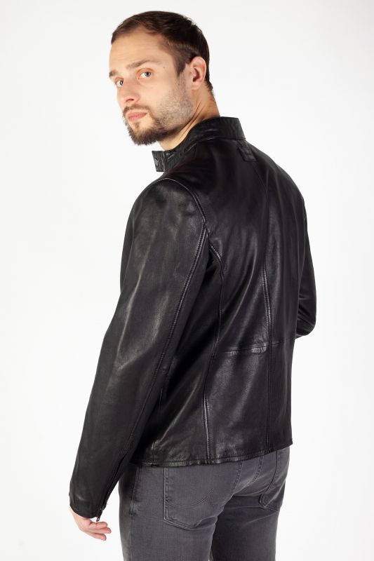 Ādas jaka DEERCRAFT DMKaris-LANIV-black