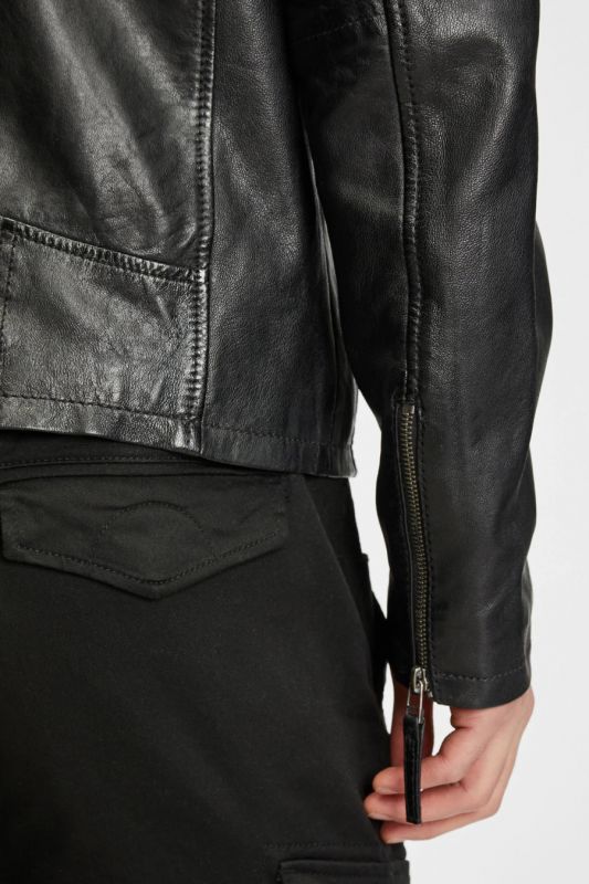 Ādas jaka GIPSY Coby-S16-LAKEV-BIO-BLACK