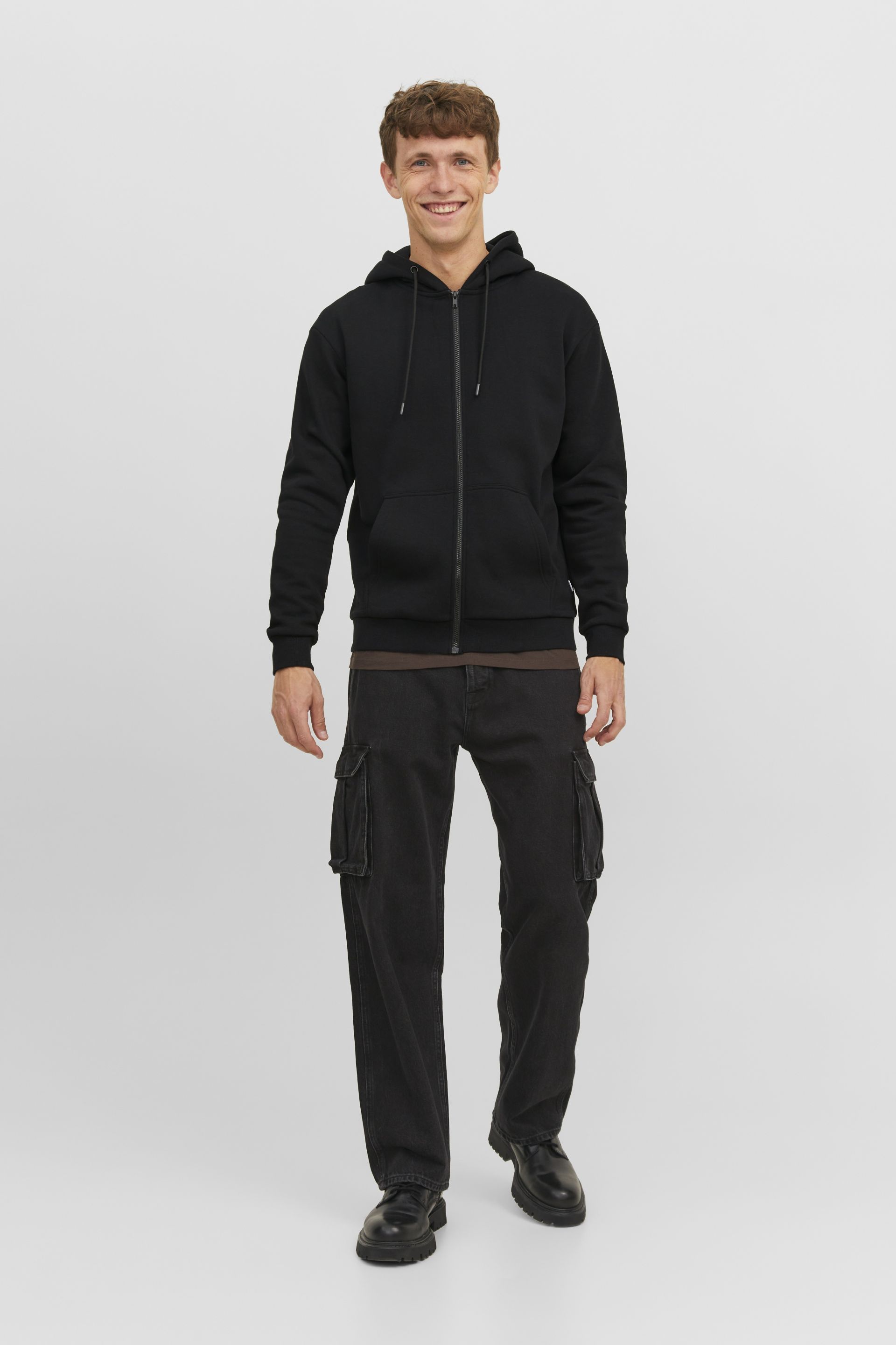 Спортивная кофтa JACK & JONES 12249342-Black
