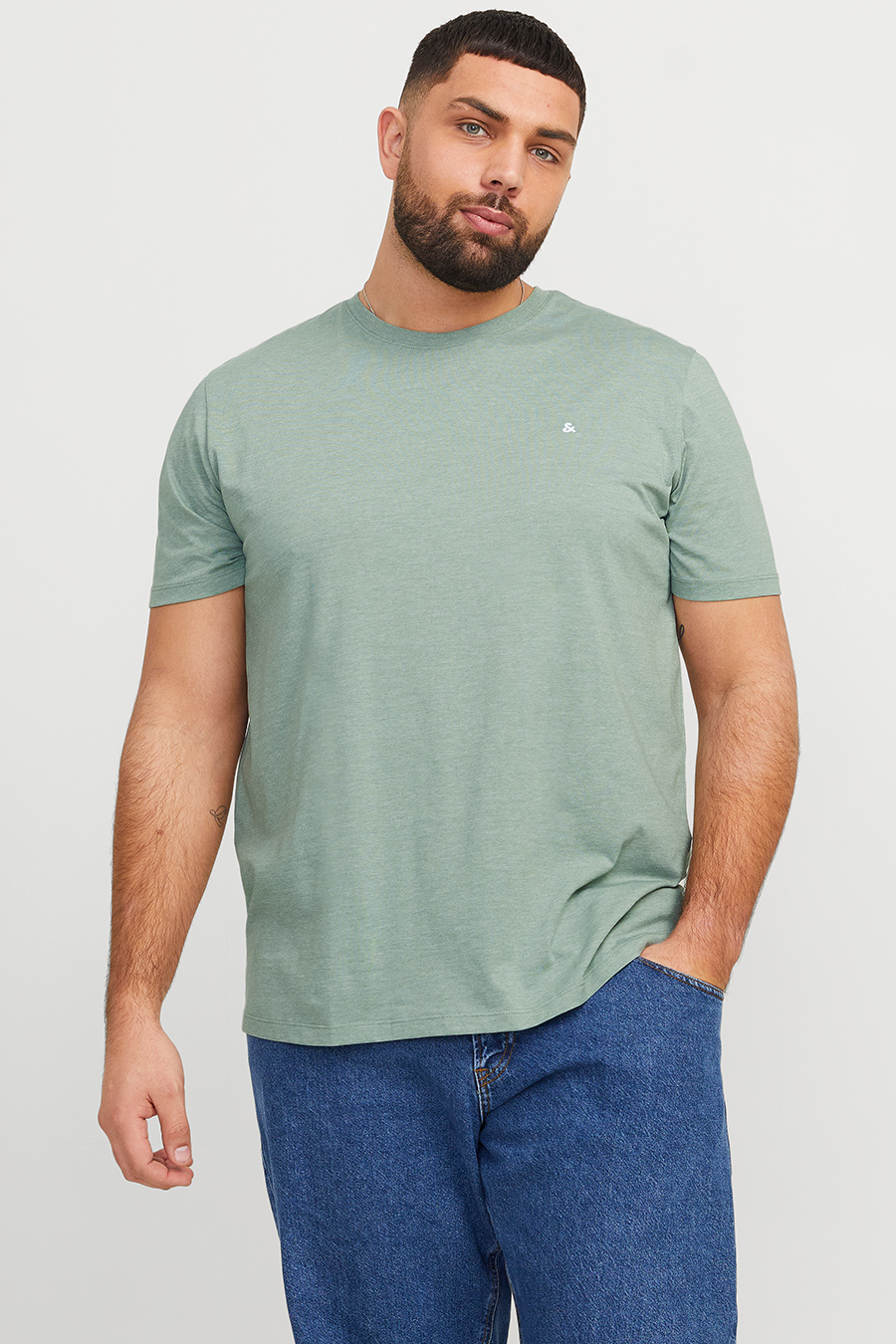 Футболкa JACK & JONES 12253778-Iceberg-Green
