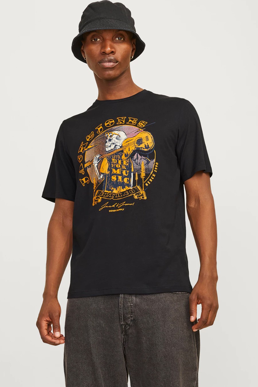 Футболкa JACK & JONES 12256782-Black-B