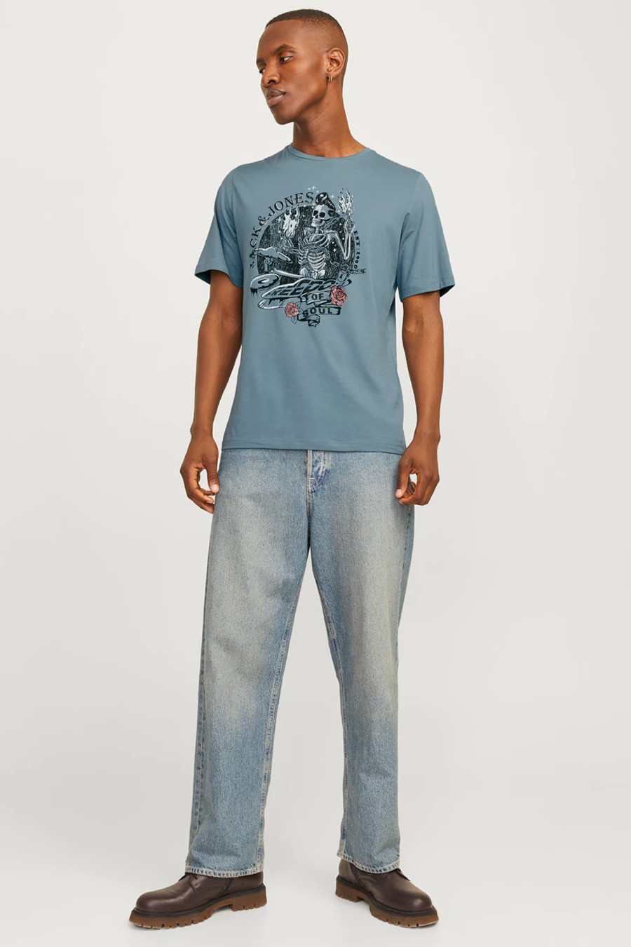 Футболкa JACK & JONES 12256782-Goblin-Blue-B