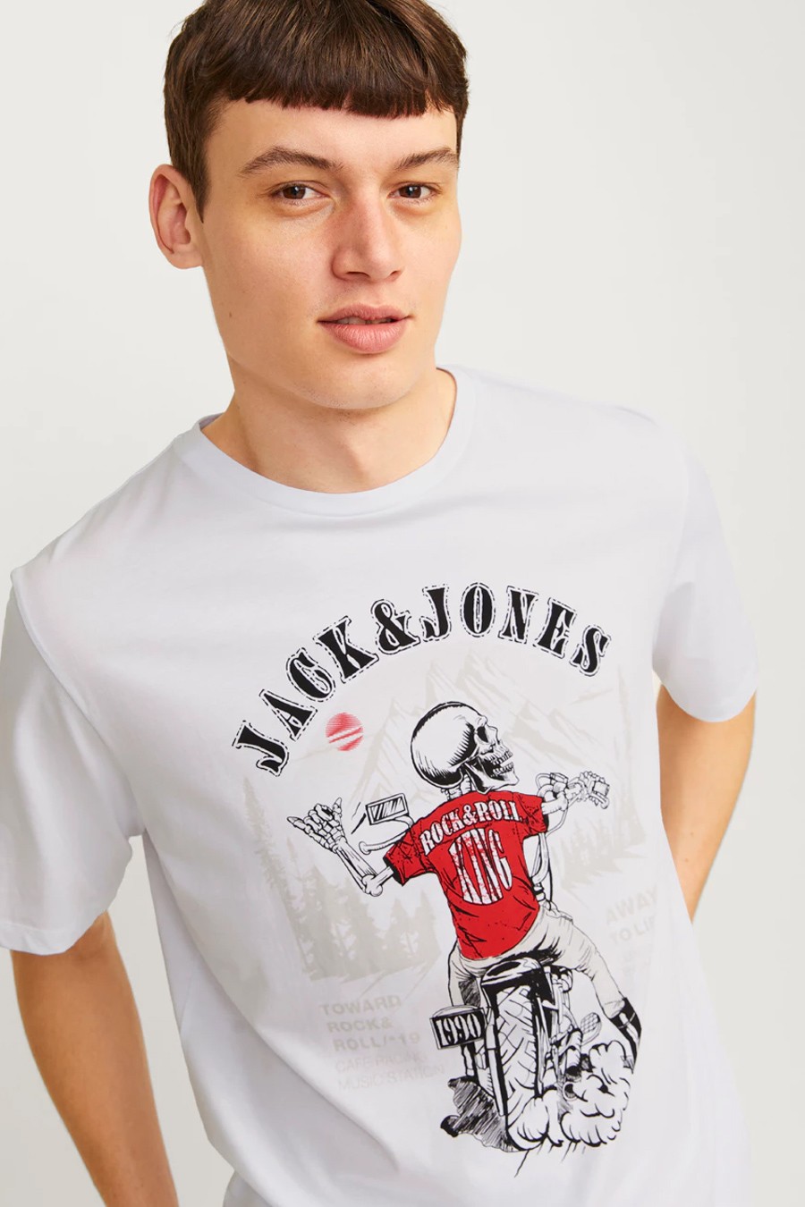 Футболкa JACK & JONES 12256782-White-B