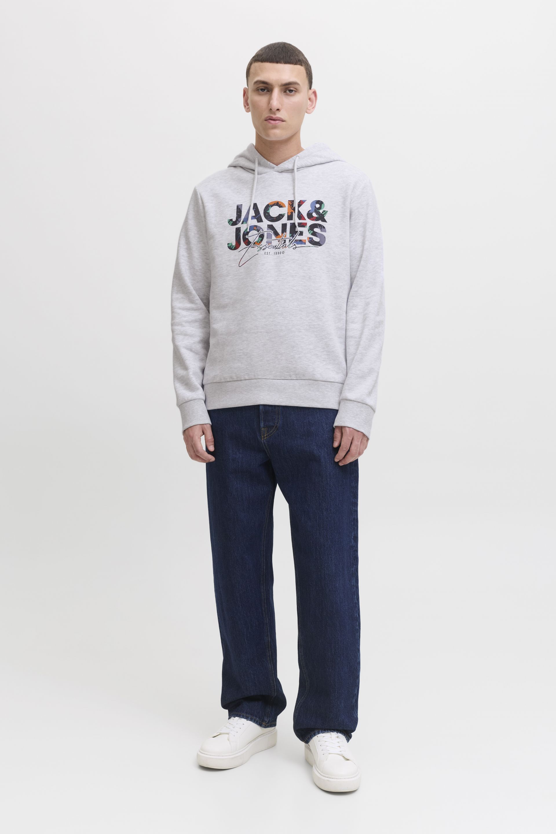 Спортивный свитер JACK & JONES 12279119-White-Melange