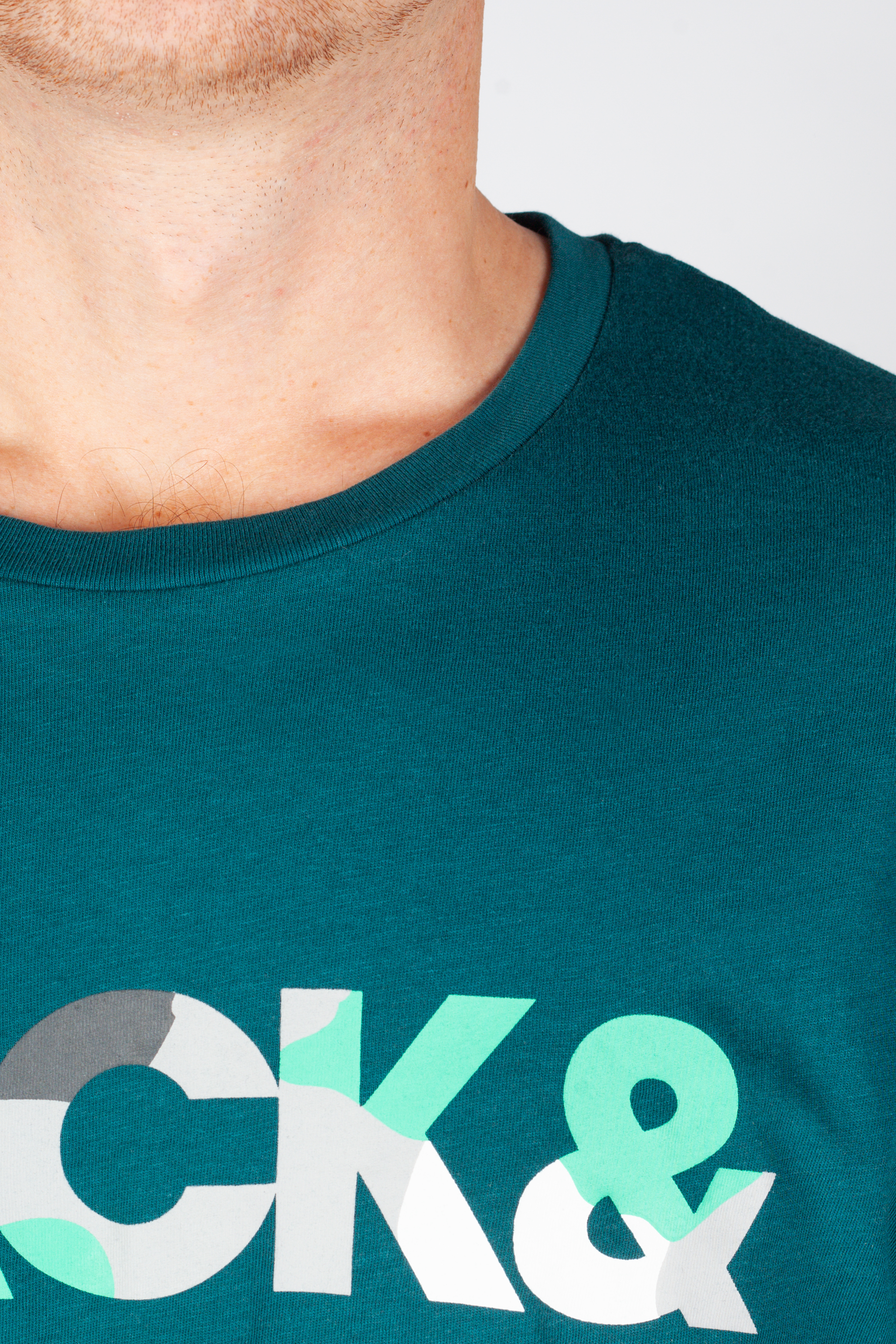 Футболкa JACK & JONES 12287689-Deep-Teal