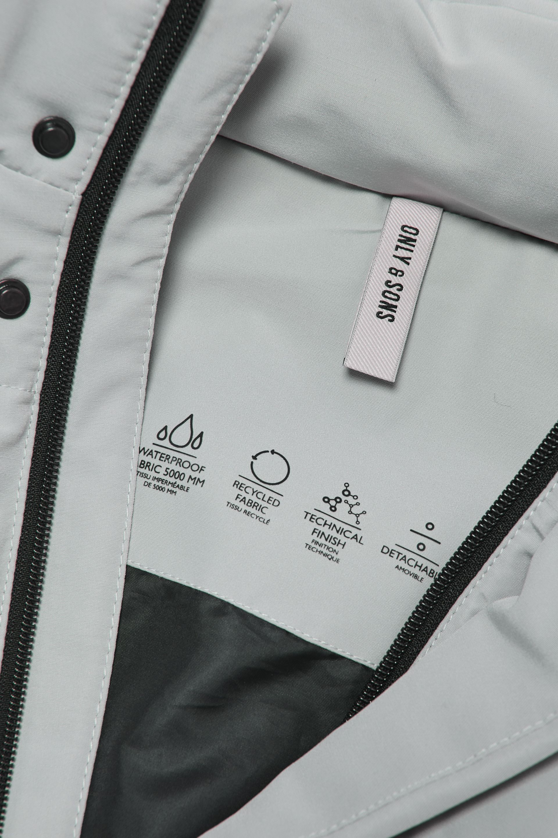 Зимняя куртка ONLY & SONS 22019598-Mirage-Gray