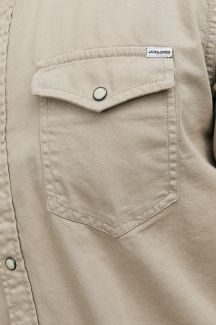 Джинсовая рубашка JACK & JONES 12138115-Crockery