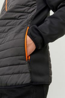 Ветровкa JACK & JONES 12182242-Asphalt-Black