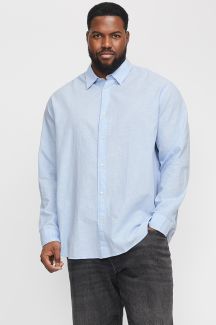 Льняная рубашка JACK & JONES 12269089-Chambray-Blue