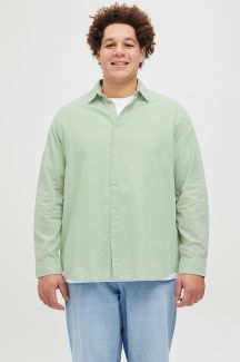Льняная рубашка JACK & JONES 12269089-Iceberg-Green