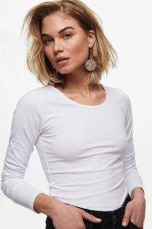 Футболкa с длинным рукавом ONLY 15204712-White