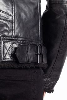 Кожаная куртка с подкладкой GIPSY 2201-0139-black