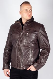 Кожаная куртка DEERCRAFT 3701-0163-dark-brown