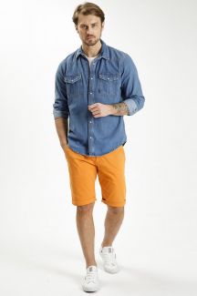 Джинсовая рубашка CROSS JEANS A222-007