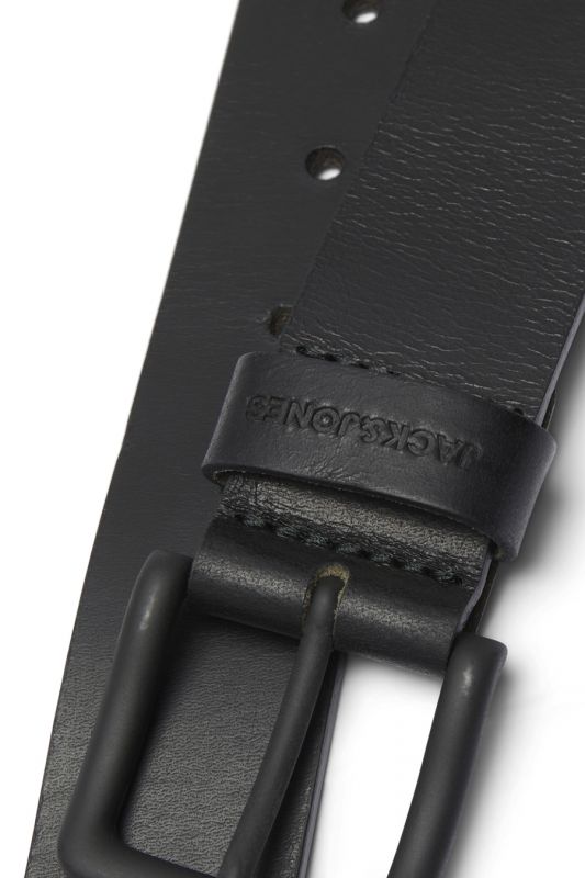 Кожаный ремень JACK & JONES 12242687-Black