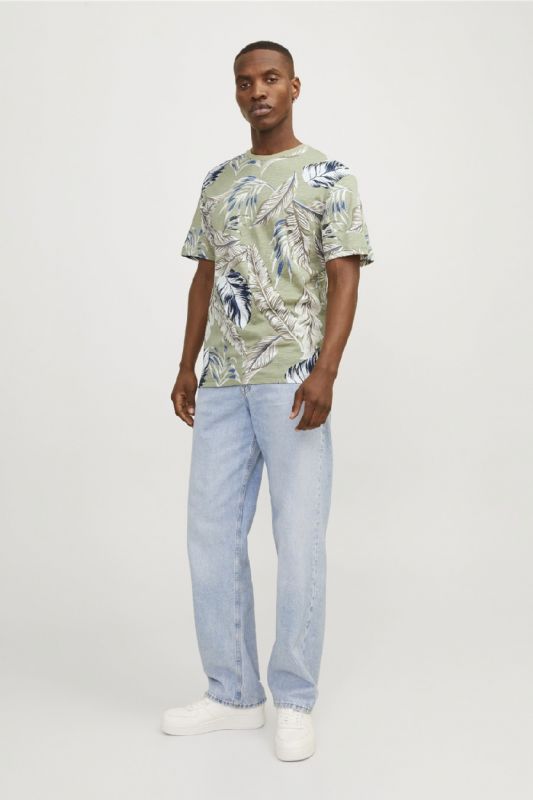 Футболкa JACK & JONES 12249329-Oil-Green