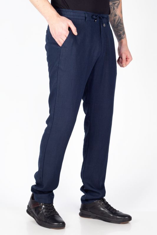 Льняные брюки BLK JEANS 8404-1069-105-201